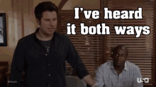 Both Ways Heard It Both Ways GIF - Both Ways Heard It Both Ways Shawn  Spencer - Discover & Share GIFs